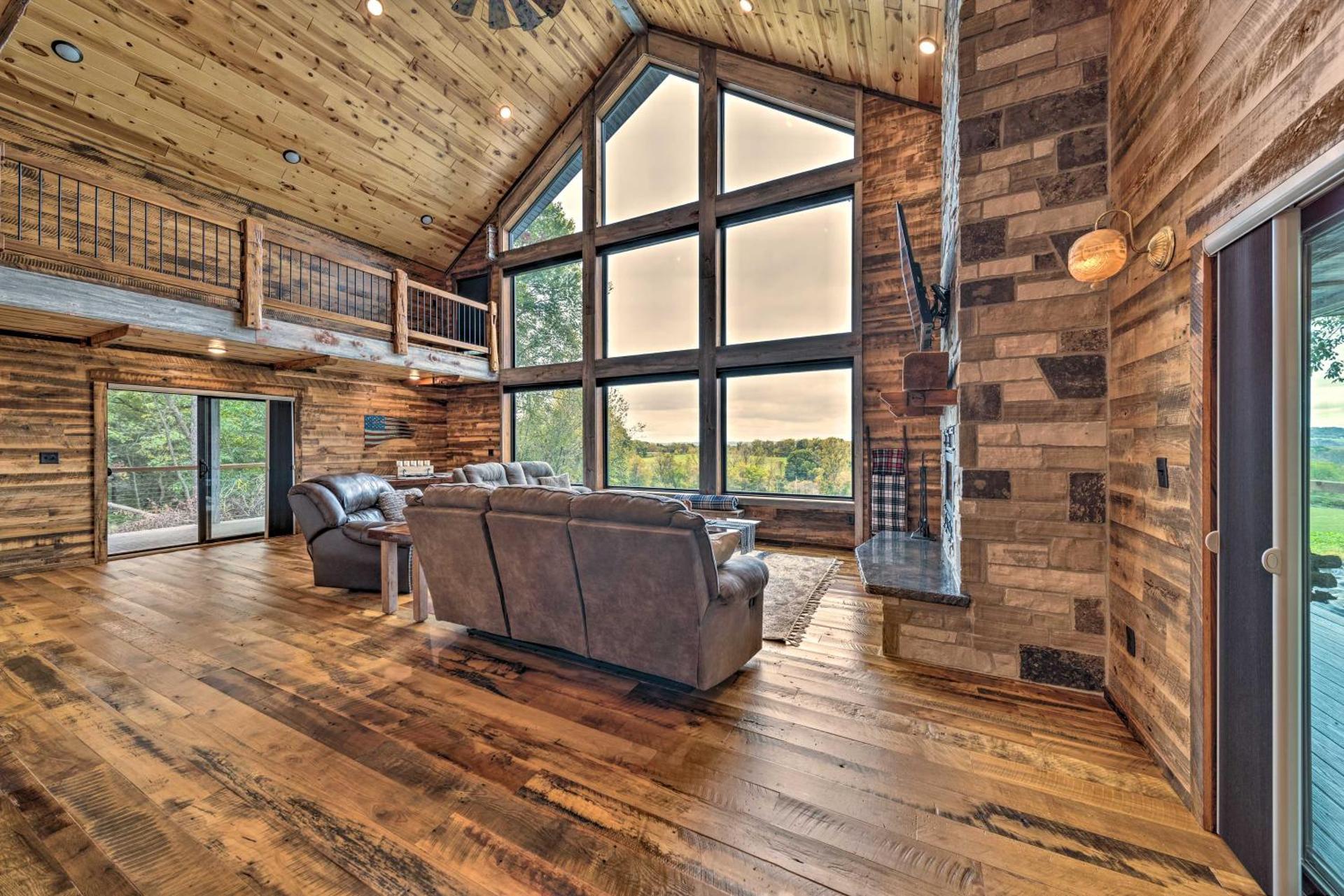 Galena Cabin with Wraparound Porch and Game Room!