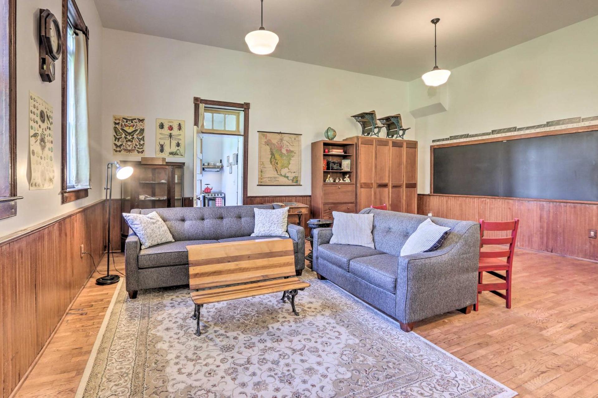 Renovated WV Schoolhouse History Buffs Heaven!