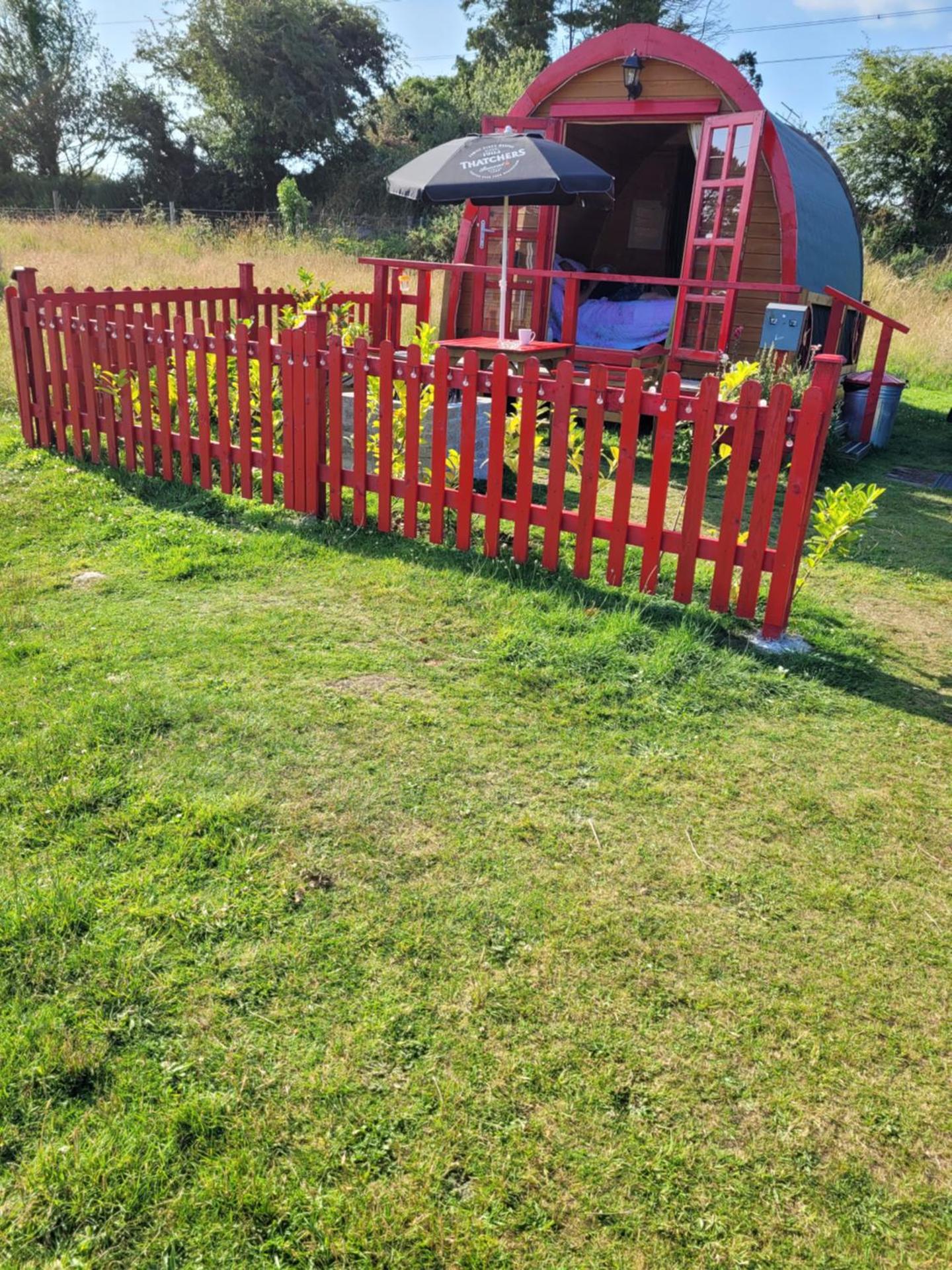 St Austell Glamping Pod with Spa Pool and Pets Ok
