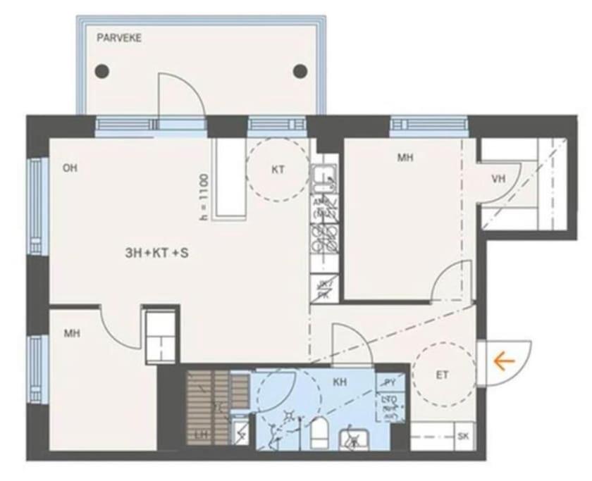 Modern two bedroom apartment near Helsinki Airport