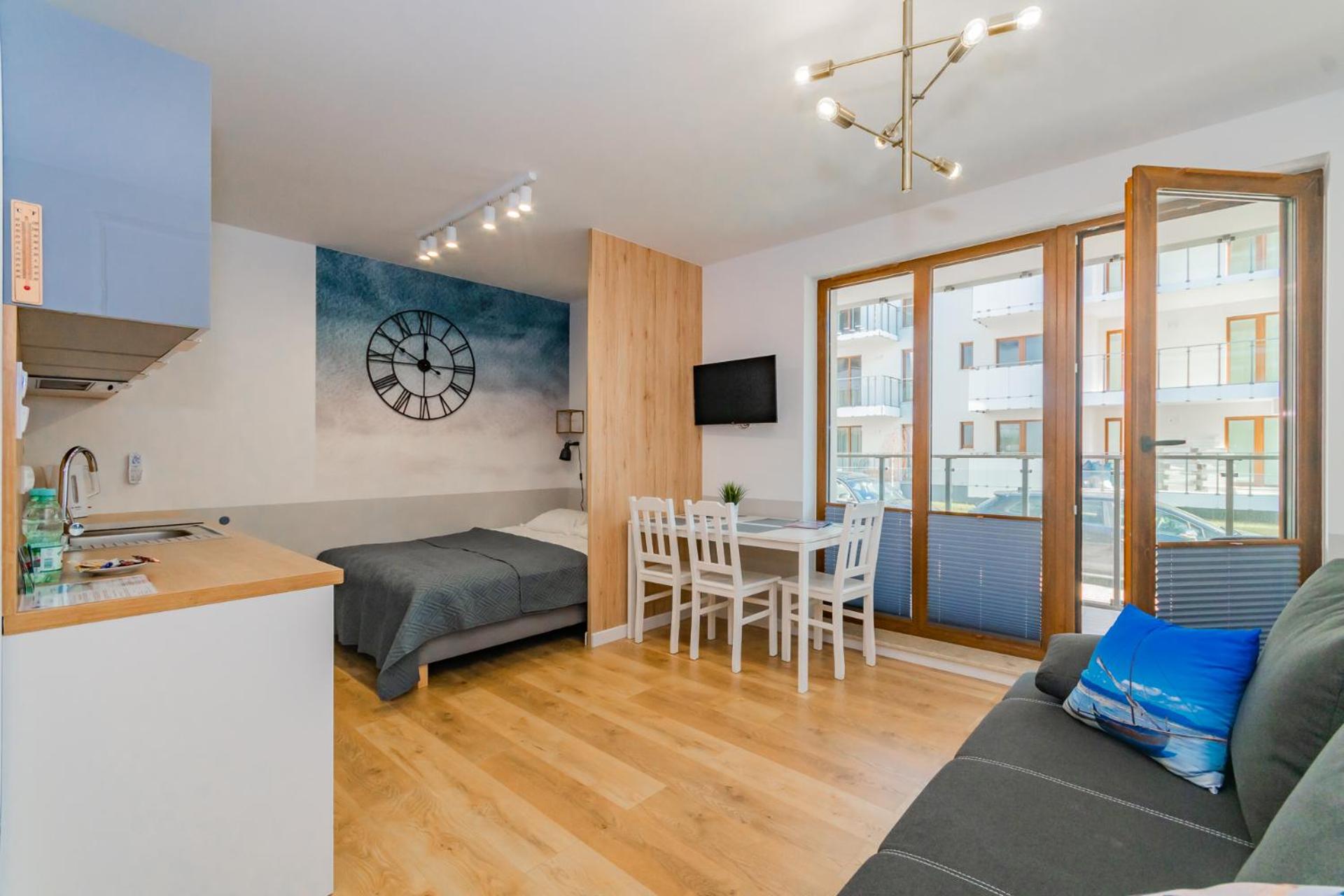 APARTAMENTY MIERZEJA - STEGNA PARK STUDIO, 500 m od plaży, bezpłatny meleks