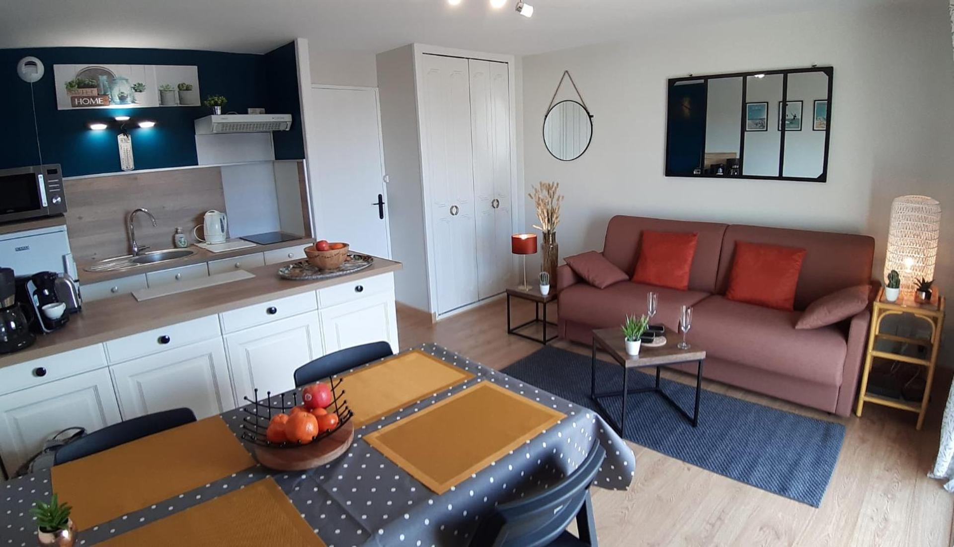 Studio 1 - 4 pers à 300m de la plage avec vue mer