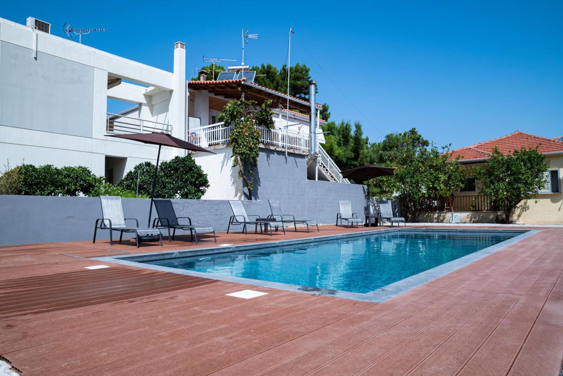 Elegant house by the sea with pool