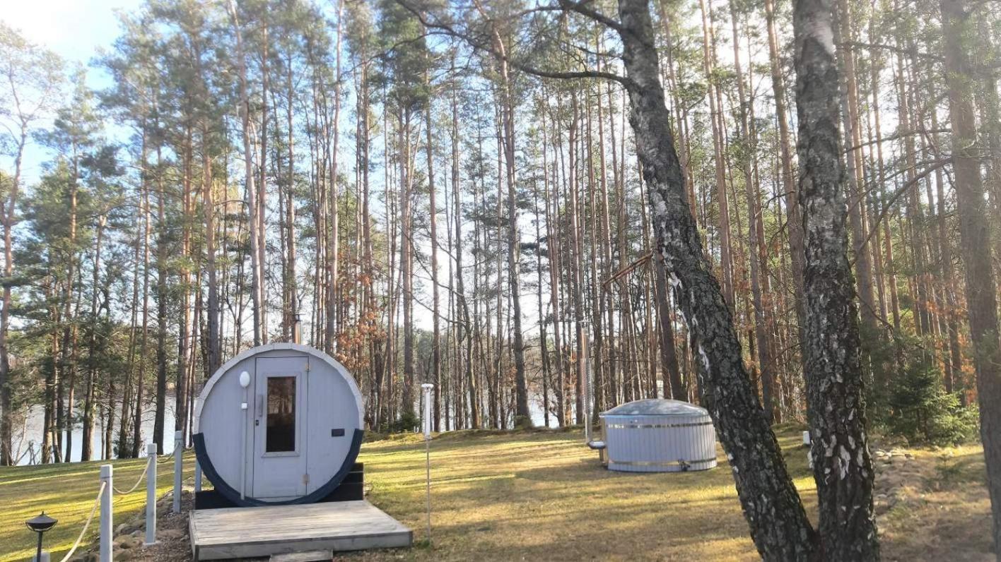 Agro Breza dom z kominkiem 80 metrów od jeziora - sauna, balia ogrodowa