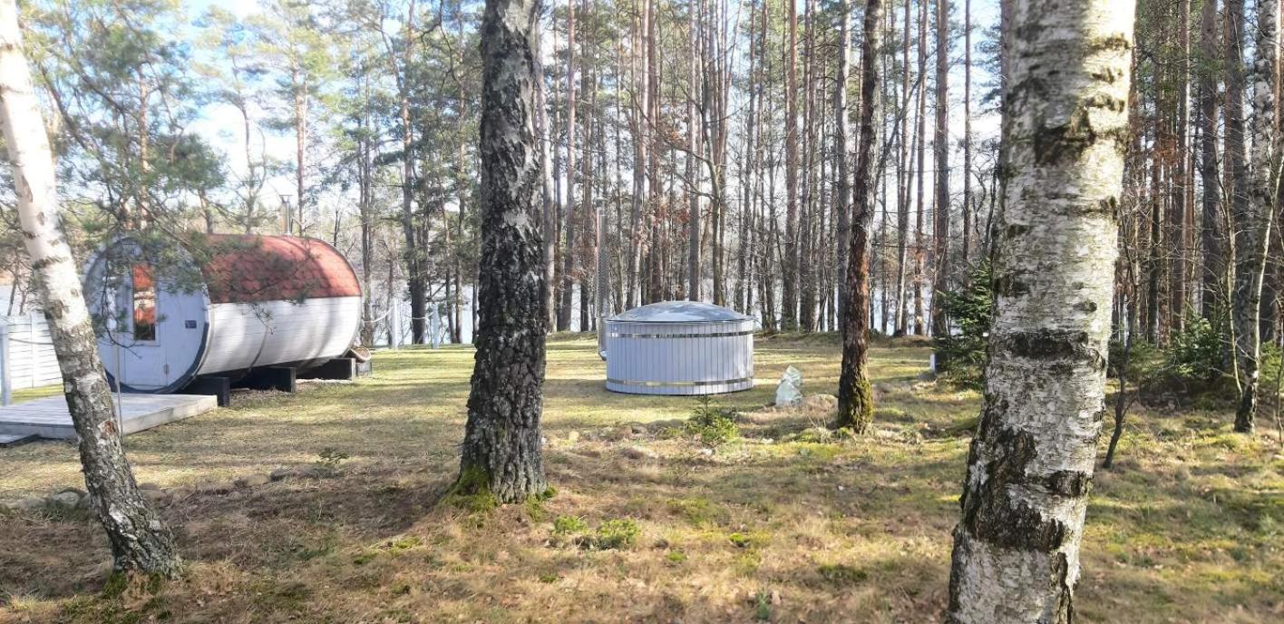 Agro Breza dom z kominkiem 80 metrów od jeziora - sauna, balia ogrodowa