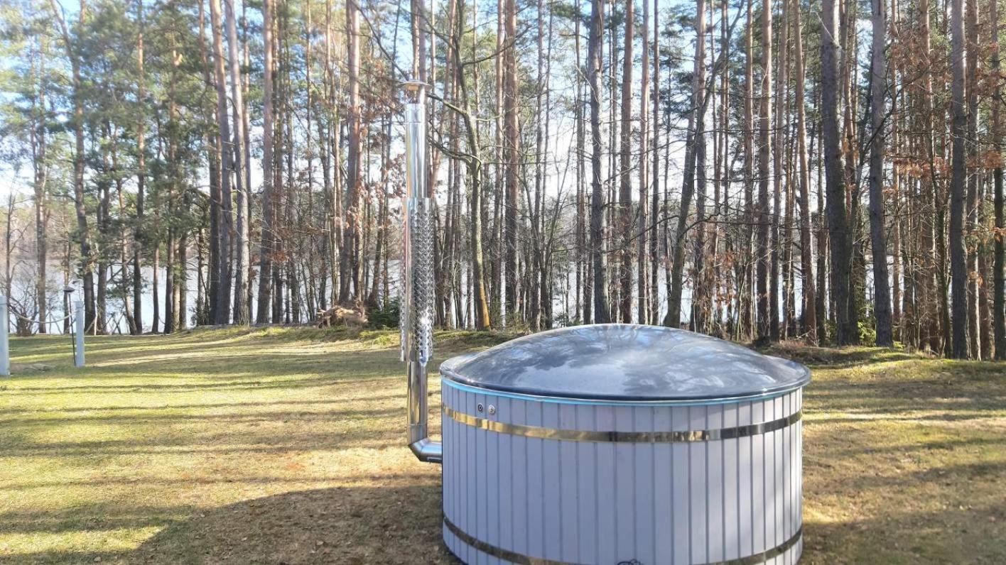 Agro Breza domek nad samym jeziorem- sauna ogrodowa