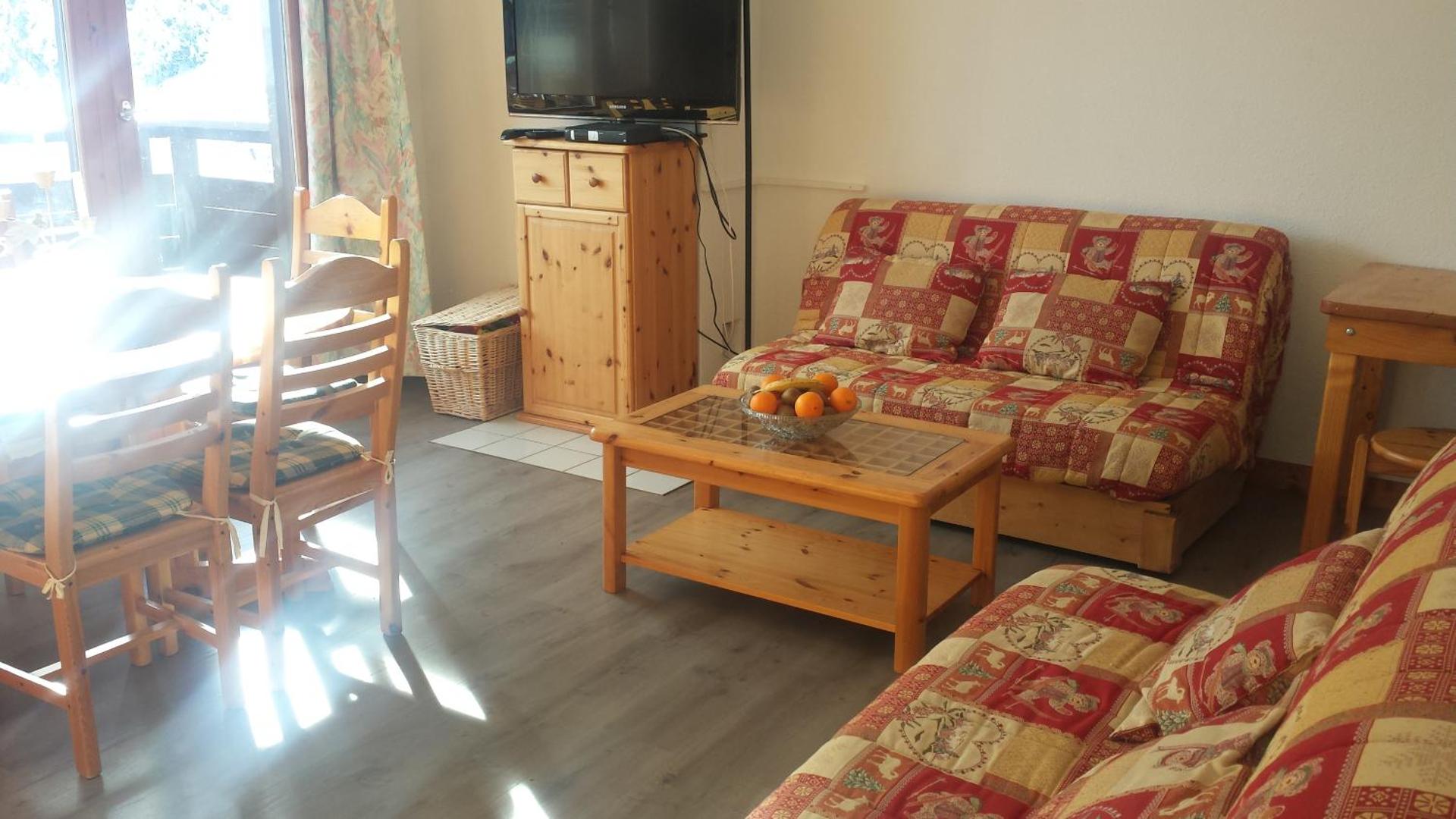 Appartement en résidence skis aux pieds avec sauna