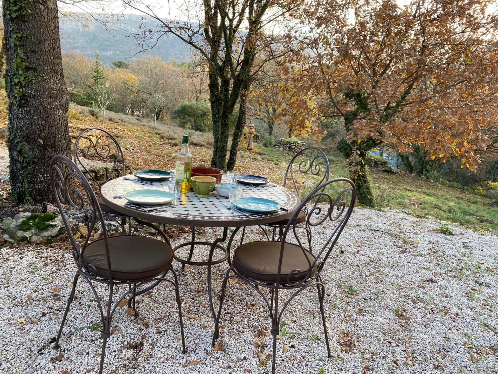 La maison de Mado et sa cabane dans les arbres