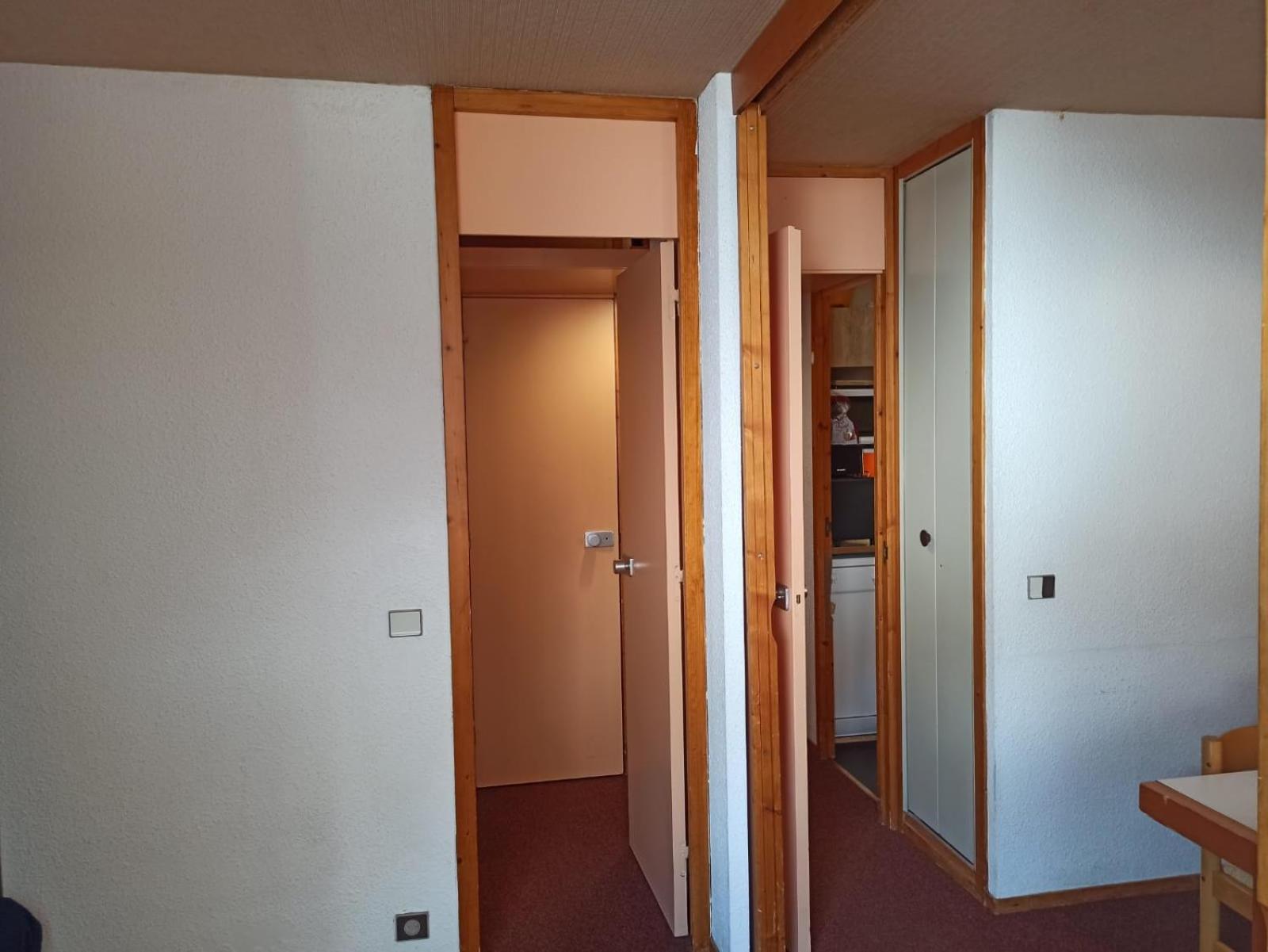 Studio transformé en 2 pièces avec cloison amovible sur La Plagne Bellecôte