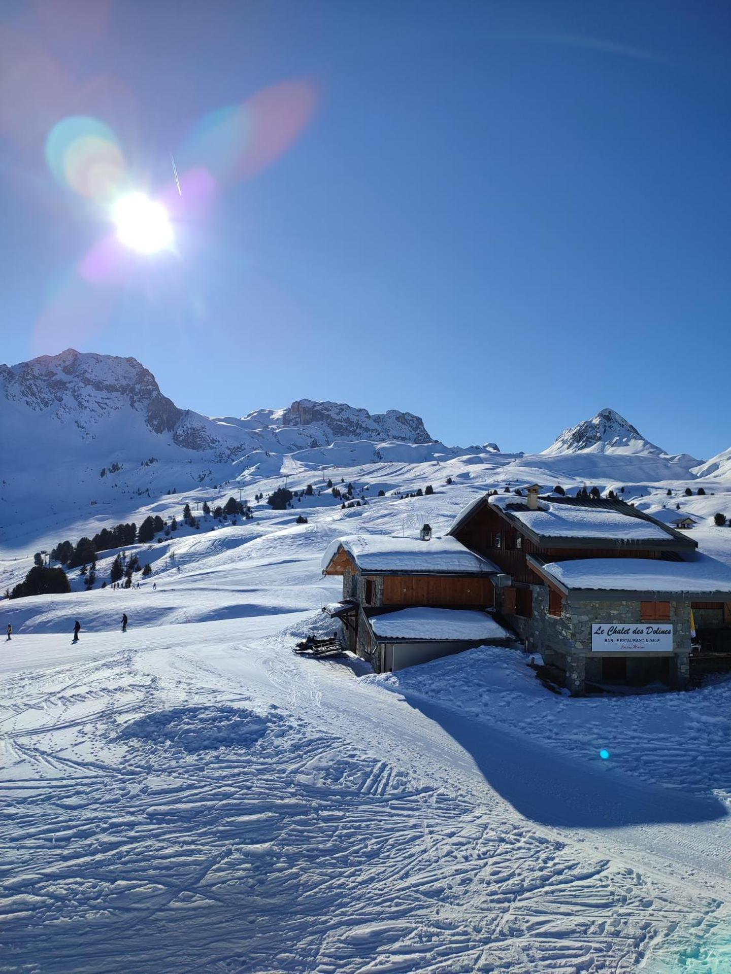 Studio transformé en 2 pièces avec cloison amovible sur La Plagne Bellecôte