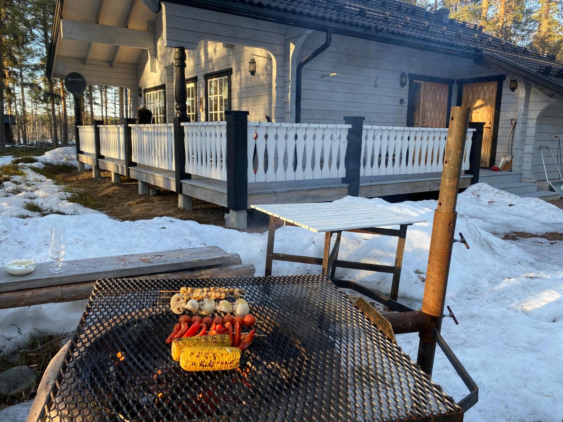 Fjällstuga i avskildhet med elbilsladdare