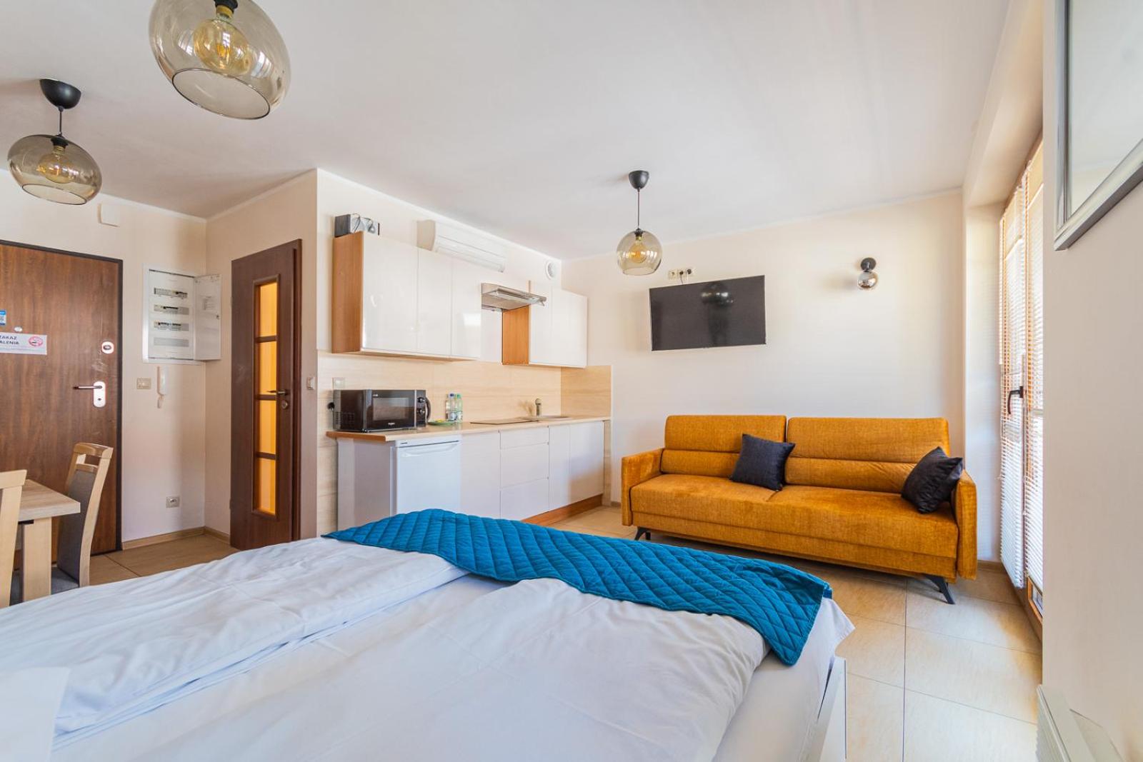 APARTAMENTY MIERZEJA - BALTIC PARK STEGNA, Studio 24m2, 500 m od plaży, Bezpłatny Meleks