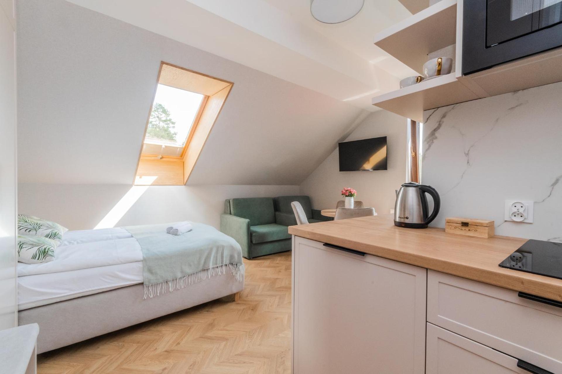 Apartamenty Gajówka- rowery, plac zabaw, sauna, jacuzzi