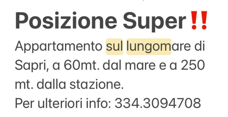 Sapri House, Cilento Coast, 60 Mt mare