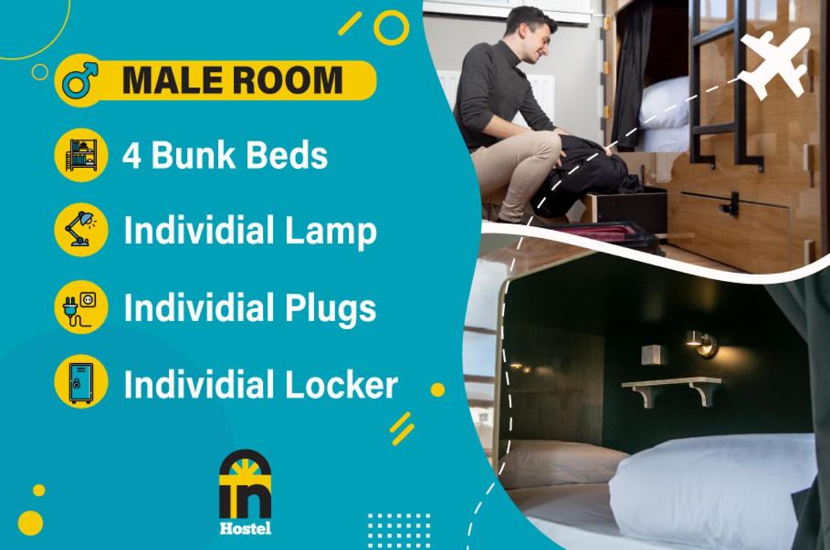 Bunk Bed in a 4-Bed Male Dormitory Room 