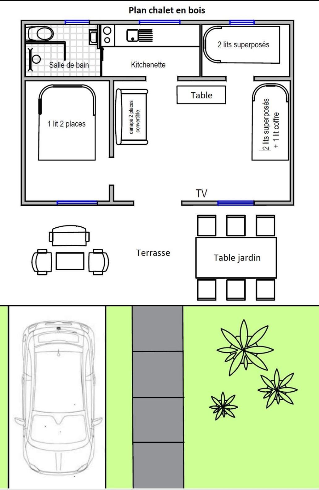 Chalet en bois "Le Libellule"