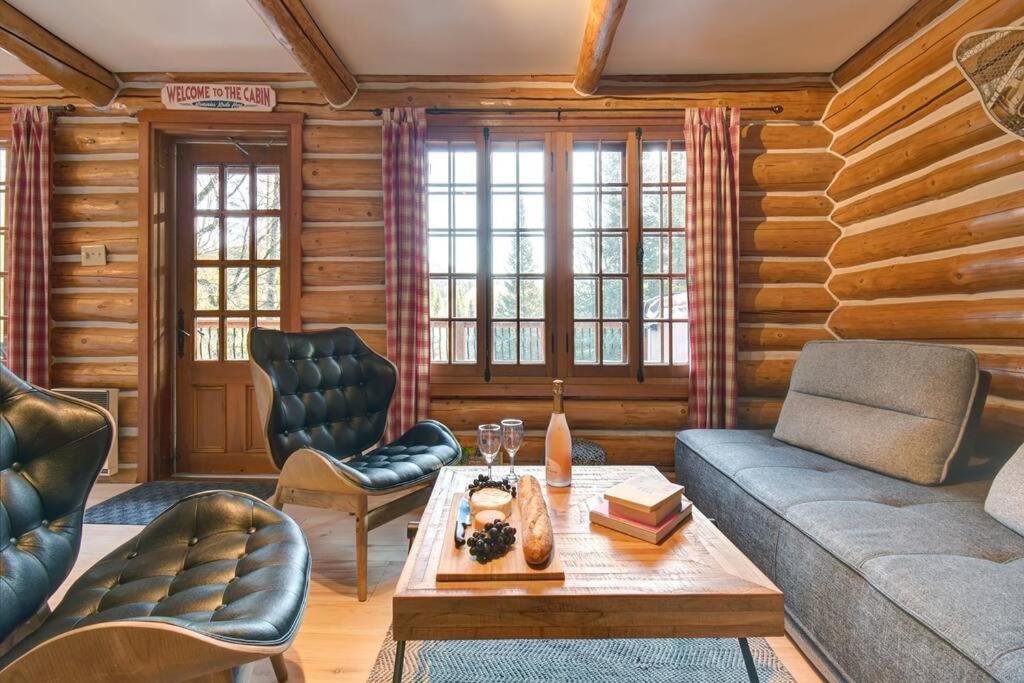 Family Friendly Private Log Home 6 Person Remote Work Breathtaking Mountain Views Versant Nord