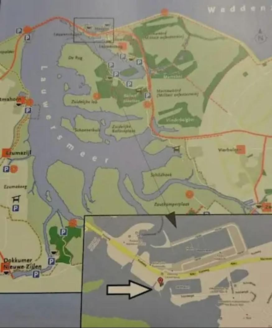 Waterhuisjes op de pier van LauwersmeerPlezier!