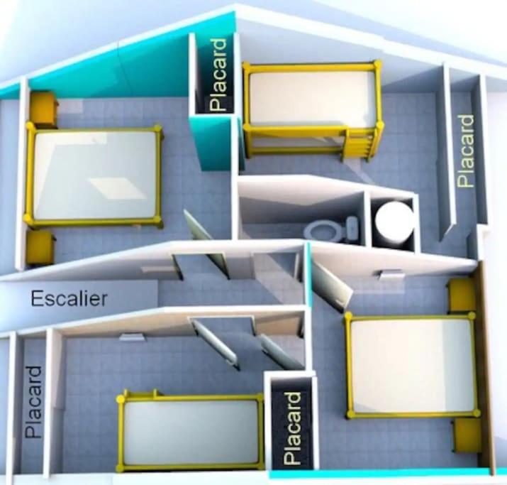 Maison lumineuse et spacieuse avec terrain