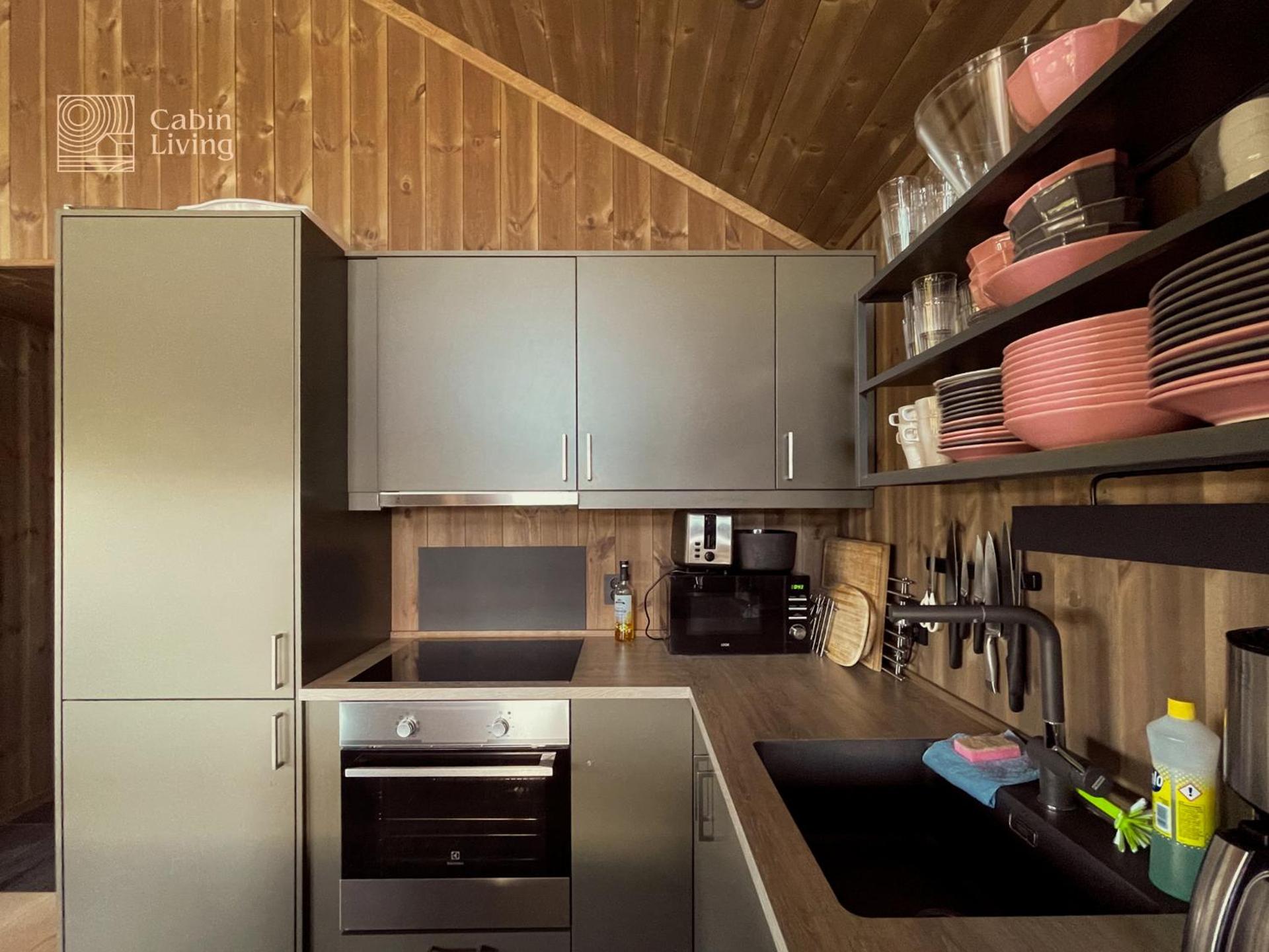 Unique cabin with fantastic lake view, sauna, ski & EV outlet