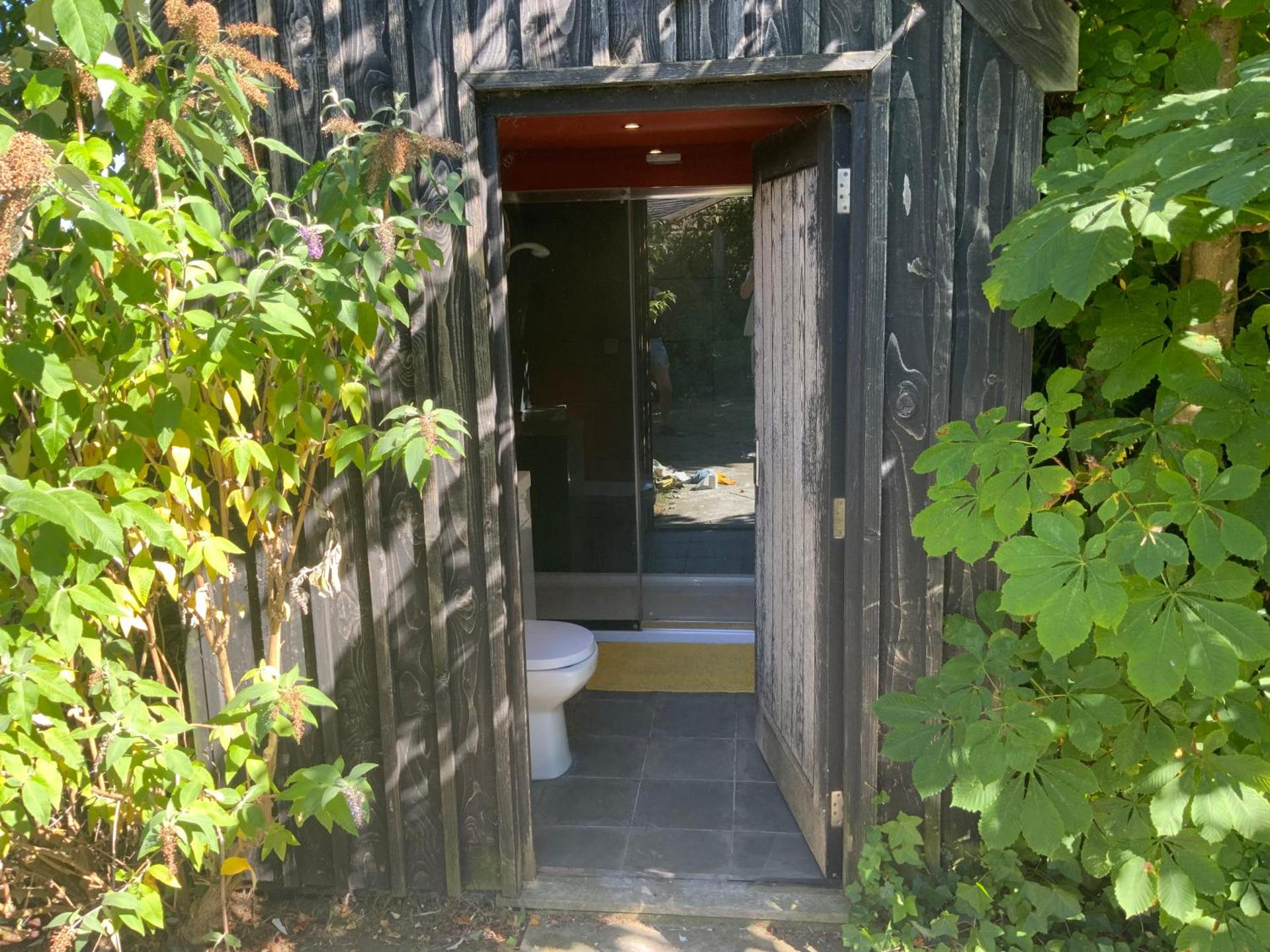 The Goods Wagon, private garden and stunning views