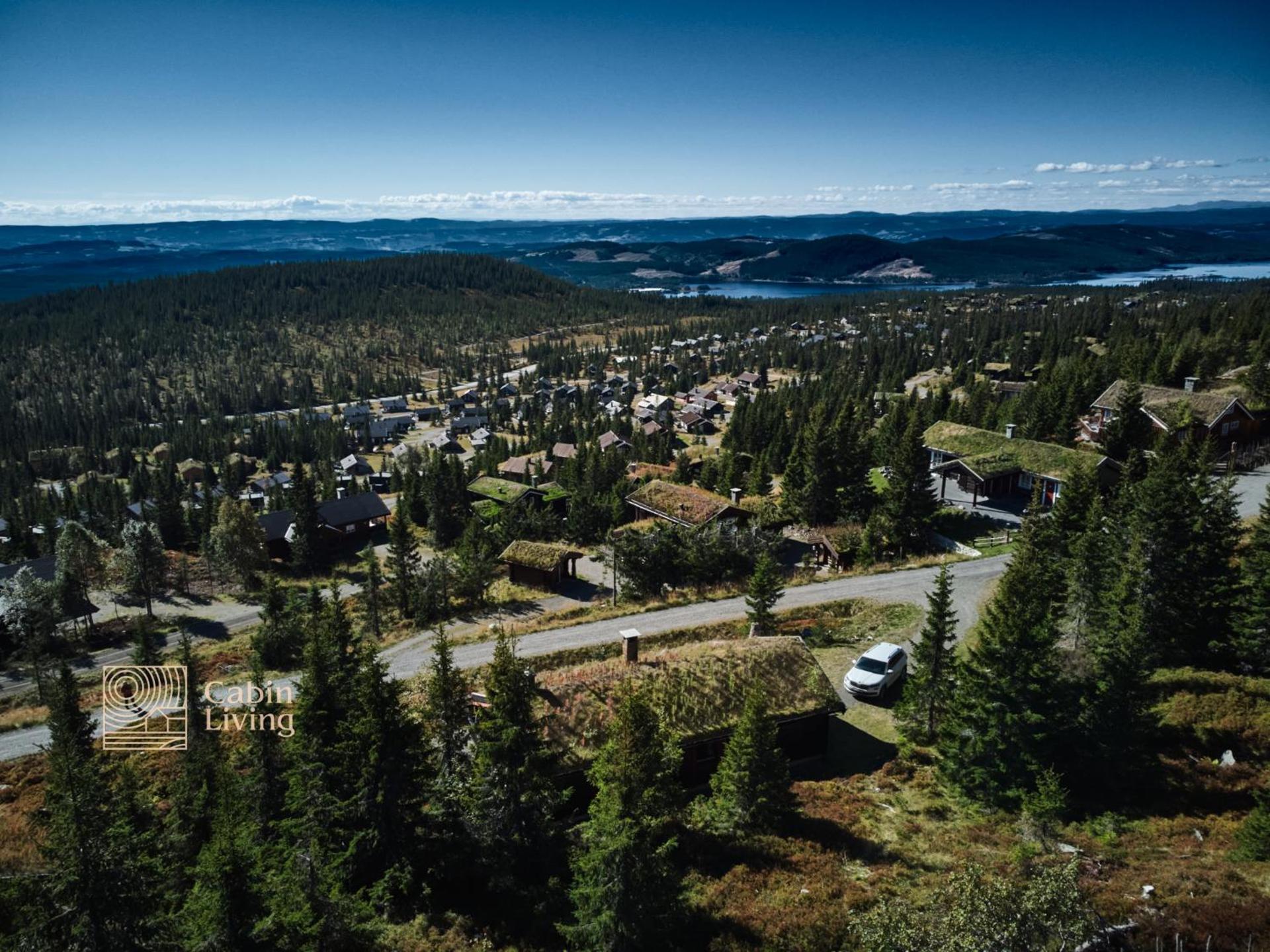 Large cabin at Sjusjøen with sauna, fireplace, view and cross-country skiing
