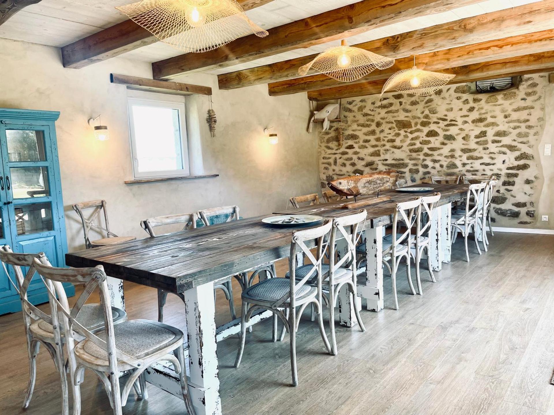 Maison Maillots et Bigorneaux, 15 pers, jacuzzi, 40m de la mer