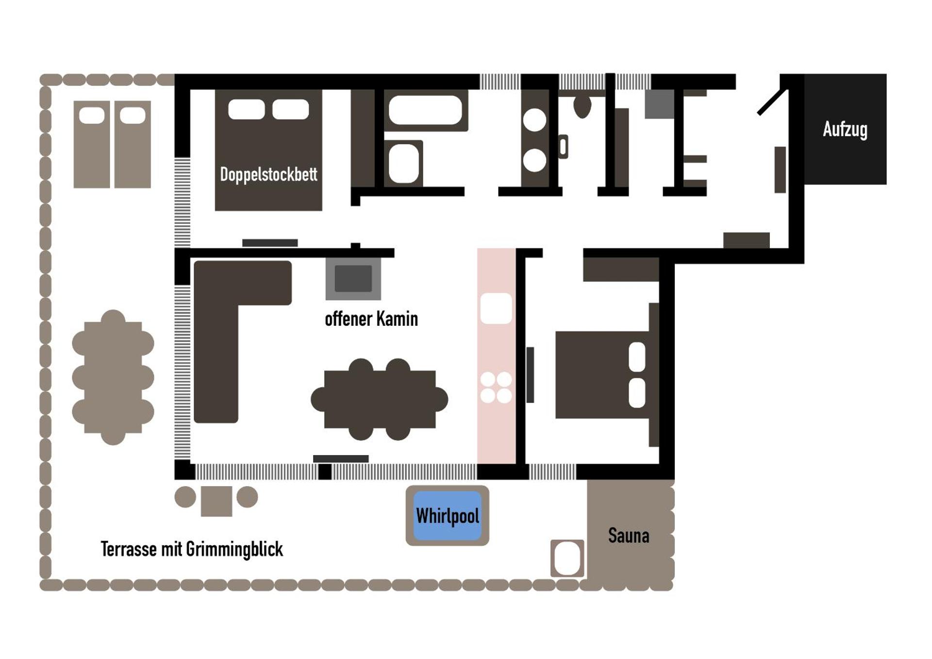 Die Tauplitz Lodges - Penthouse Grimming D7-1 by AA Holiday Homes