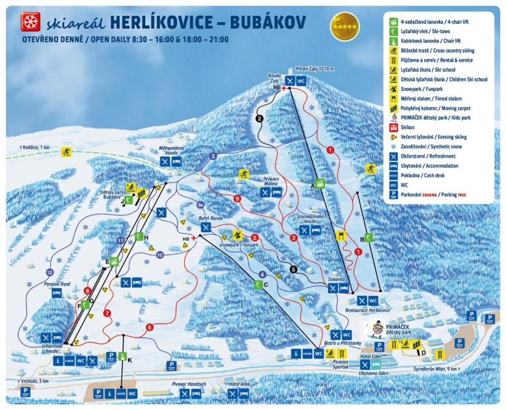 Apartmán Rotterovka -Ski Resort Herlíkovice & Bubákov