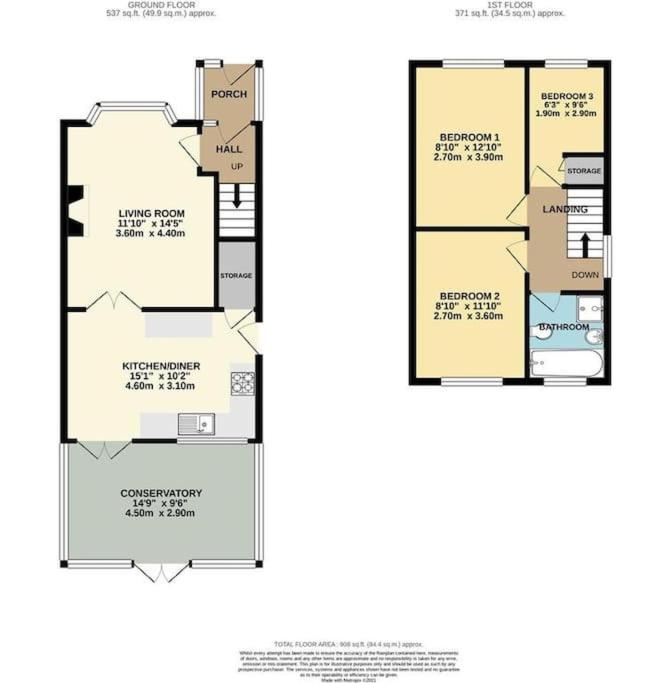 Homely Detached 3 bedroom house near Sheffield