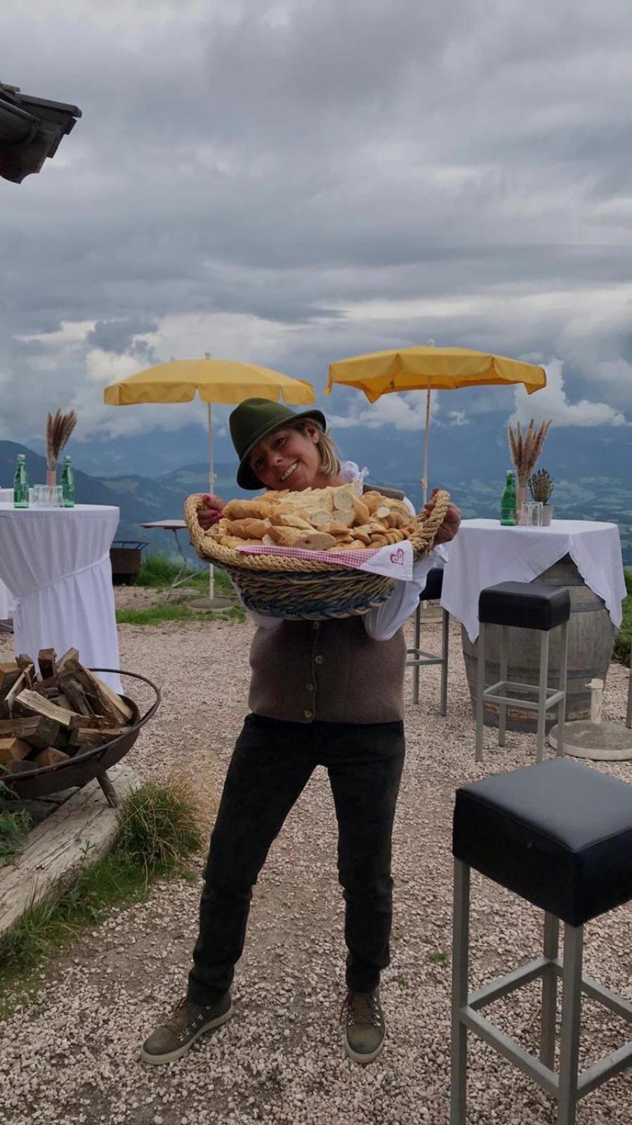 Hocheckhuette On Top of the Kitzbuehel Hahnenkamm Mountain