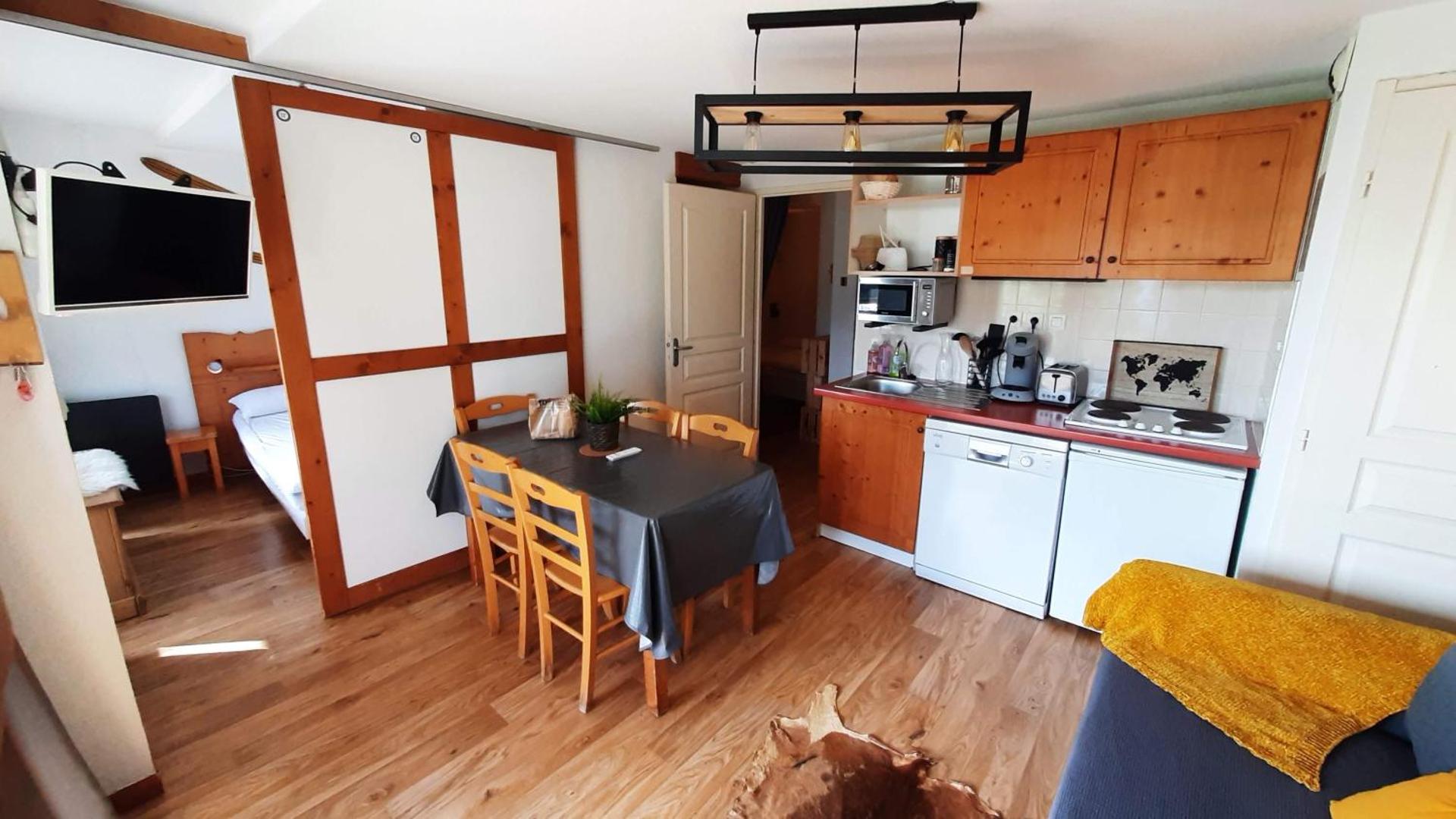 Chaleureux appartement aux pieds des pistes