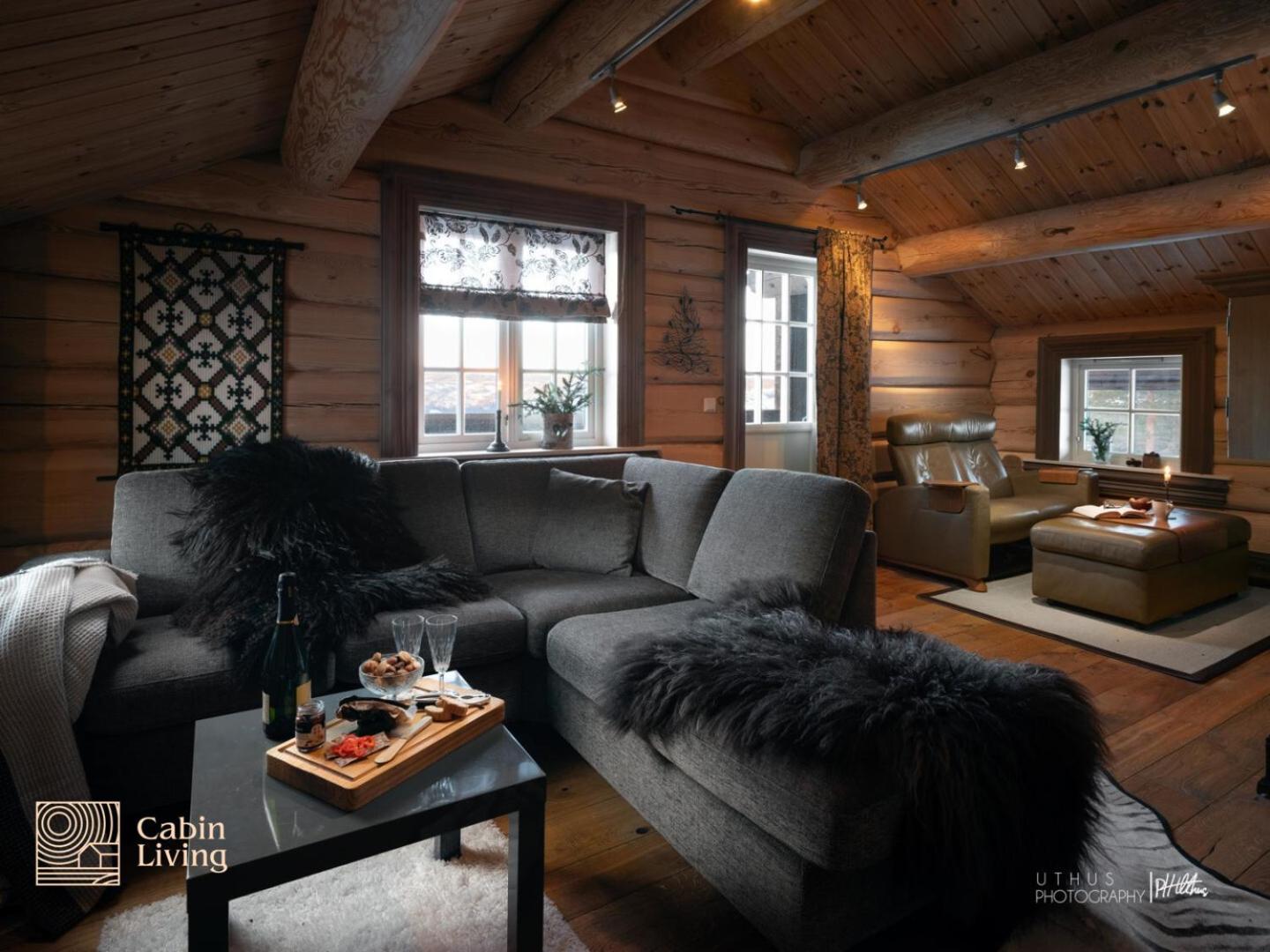Luxury Cabin at Nesfjellet with sauna, bbq, close to ski & golf