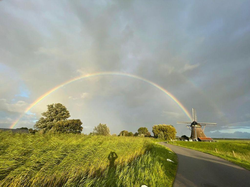 Mondriaanmolen, a real Windmill close to Amsterdam
