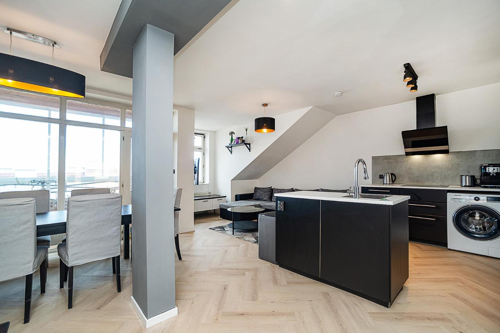 Big 4-bedroom flat, terrace with great Vítkov view