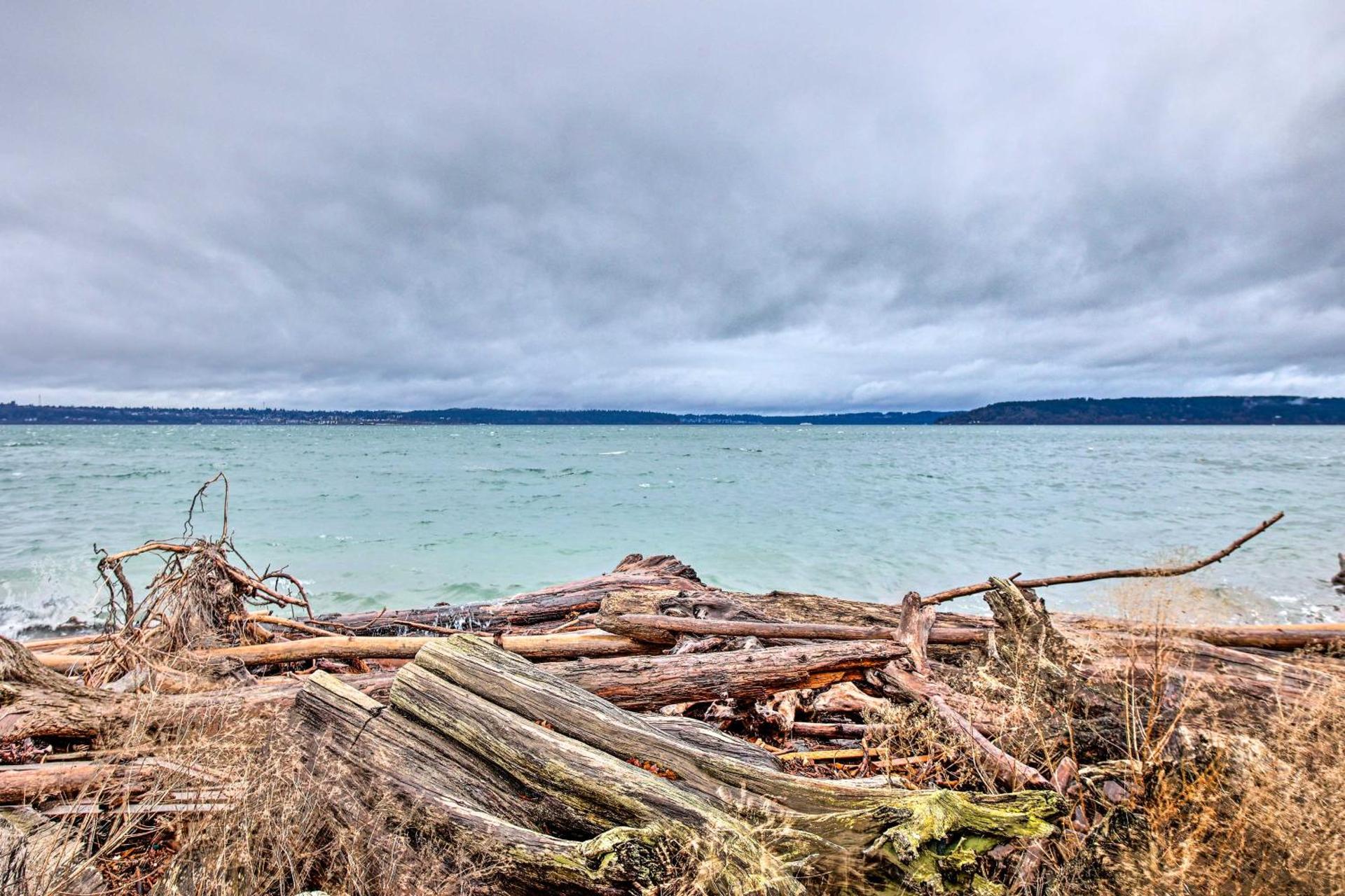 Tacoma Dash Point Beach Cabin with Balcony!