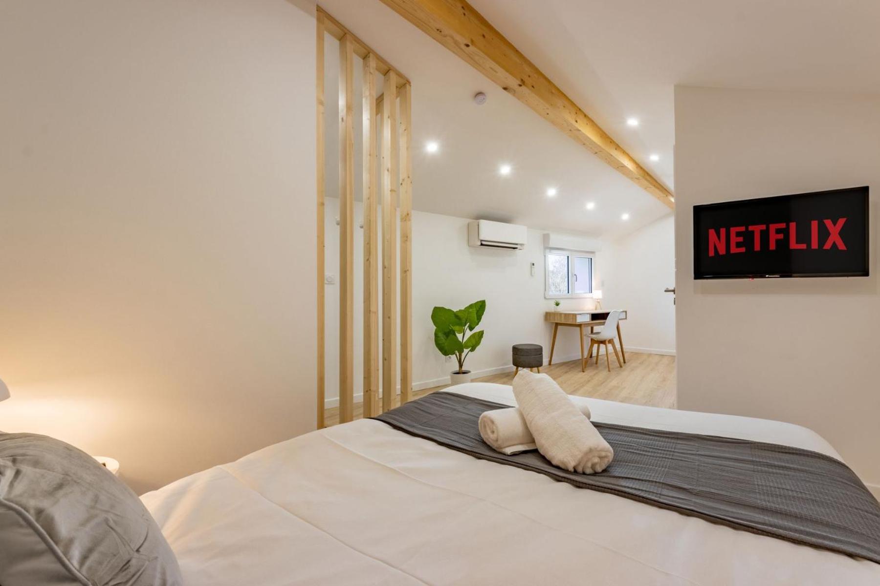 Le Green Duplex - Clim - Parking - Netflix - Nestor & Margot