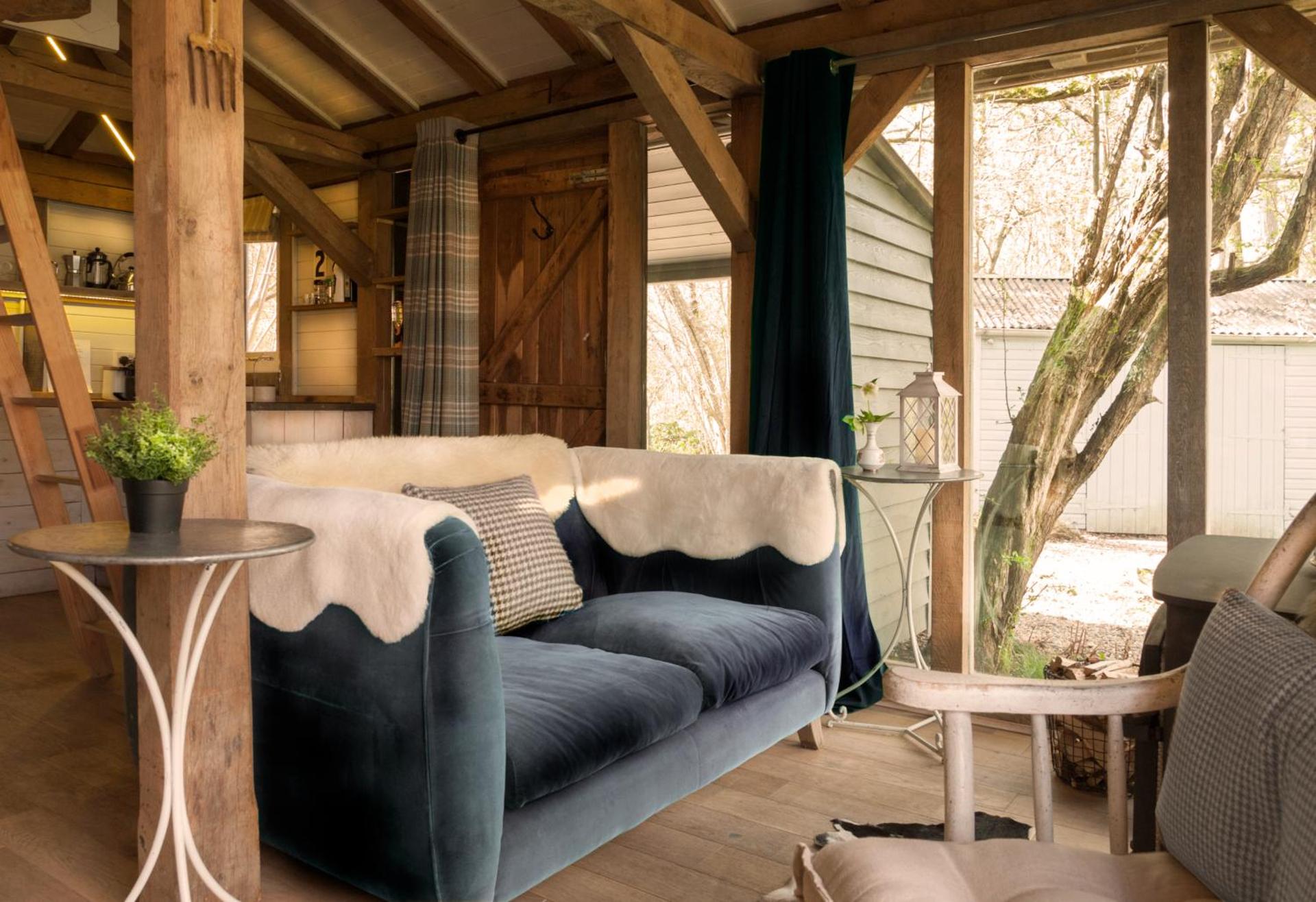 Luxury Boltholes cabin in the woods with hot tub