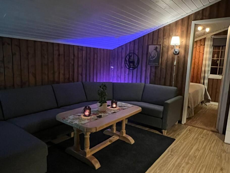 Koselig hytte med uteplas ved Hallingdalselva