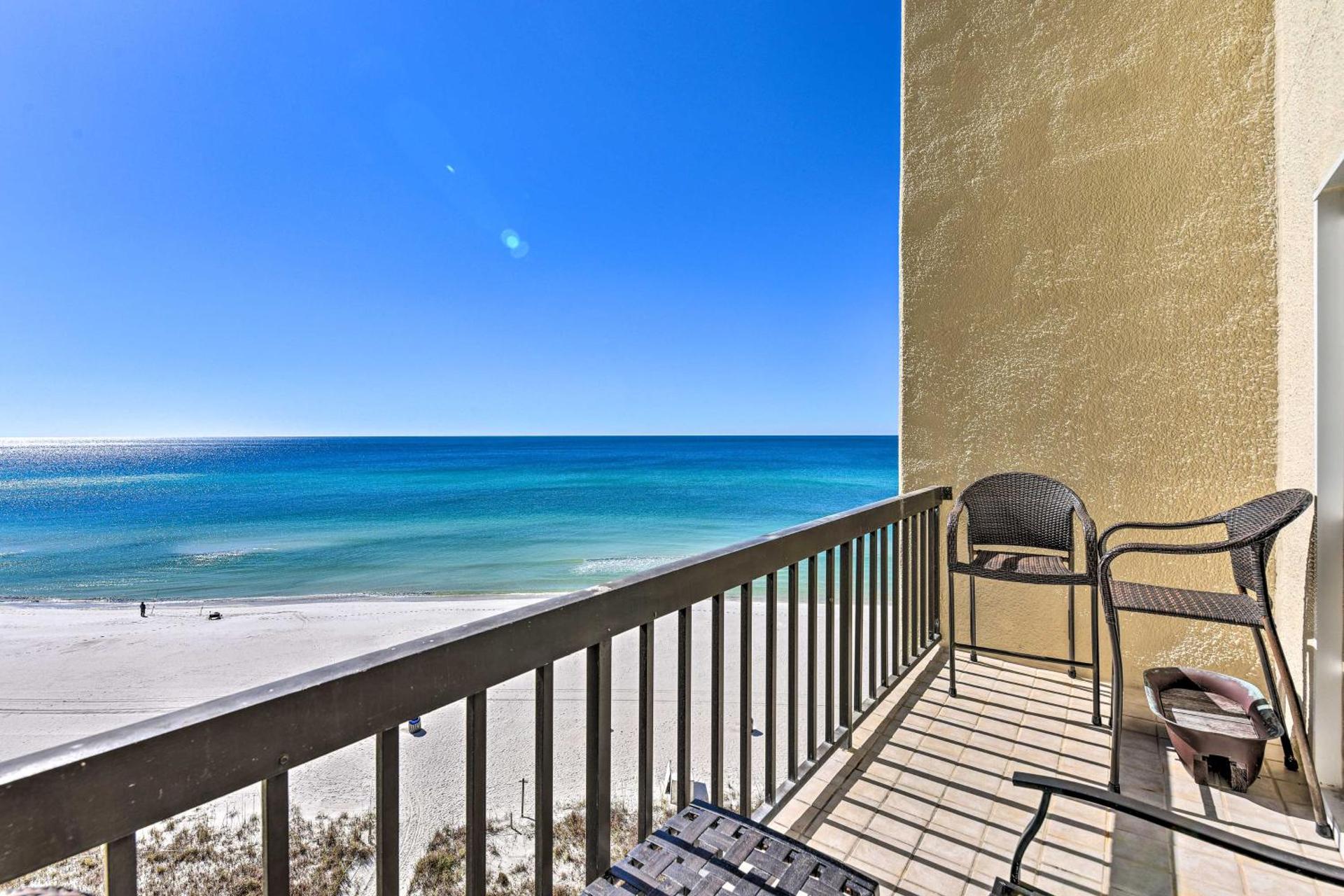 Steps to Shore! PCB Resort Condo with Balcony