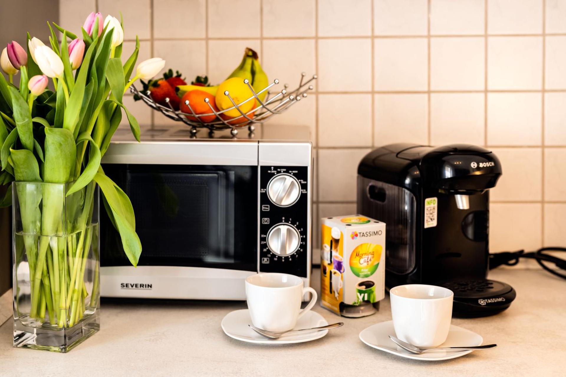 Waldblickwohnung mit Gartensauna und Kamin