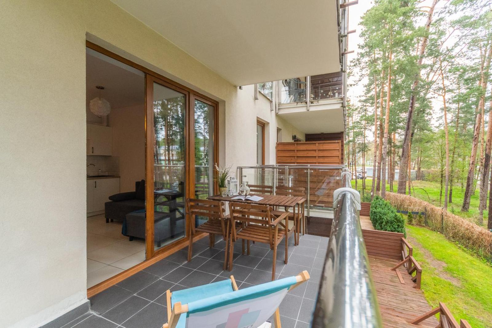 APARTAMENTY MIERZEJA - BALTIC PARK STEGNA, Studio 24m2, 500 m od plaży, Bezpłatny Meleks