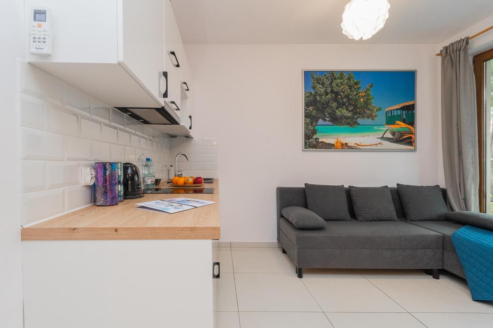 APARTAMENTY MIERZEJA - BALTIC PARK STEGNA, Studio 24m2, 500 m od plaży, Bezpłatny Meleks