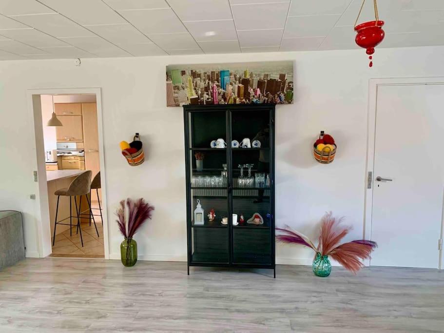 Big villa in stege near møns klint with trampolin