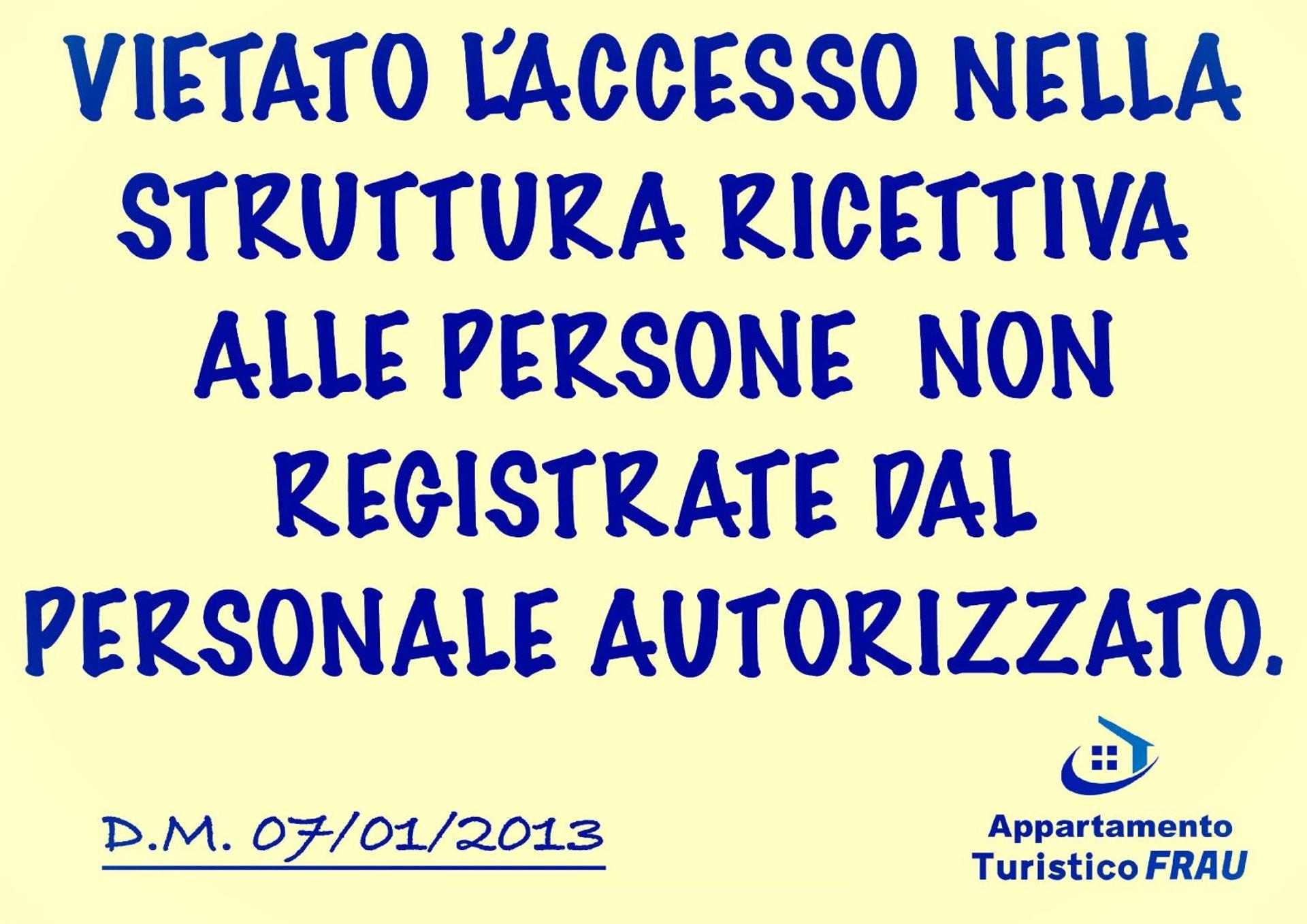 Appartamento Turistico FRAU A