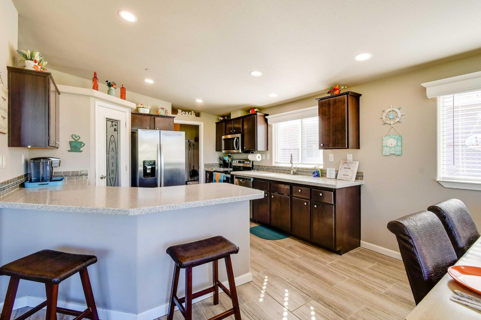 Ocean Shores Retreat with Porch and Canal Views!