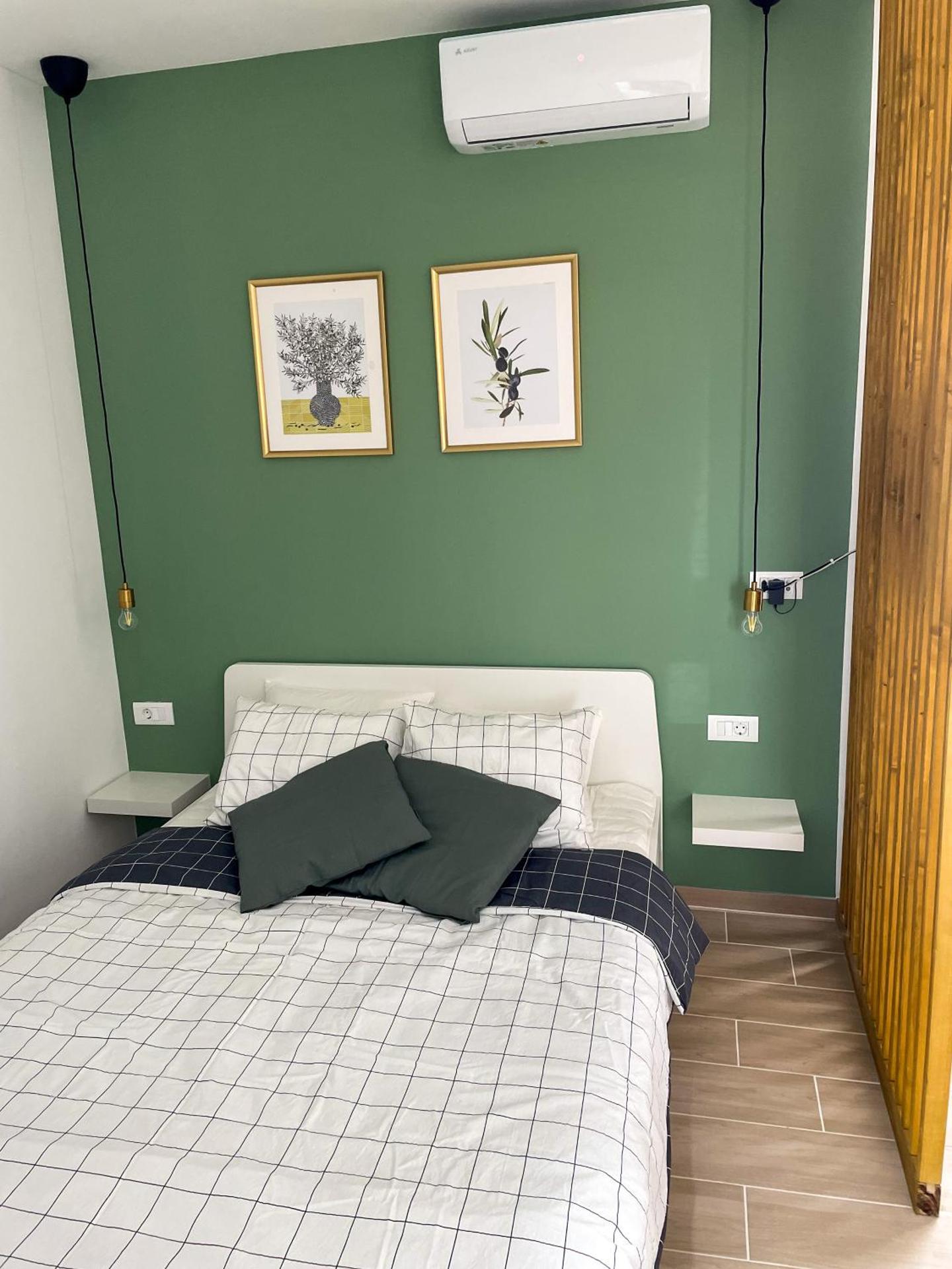 Modern studio overlooking downtown