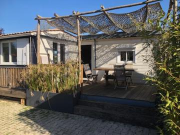 Chalet 47m2 climatisé, piscine,linge fourni