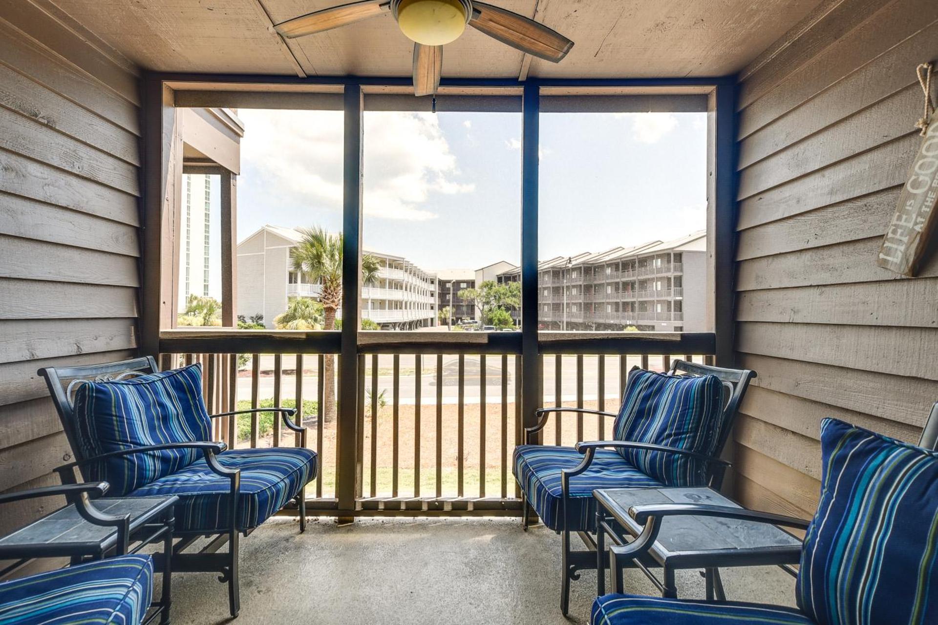 Walk to Coast North Myrtle Beach Condo with Pool!