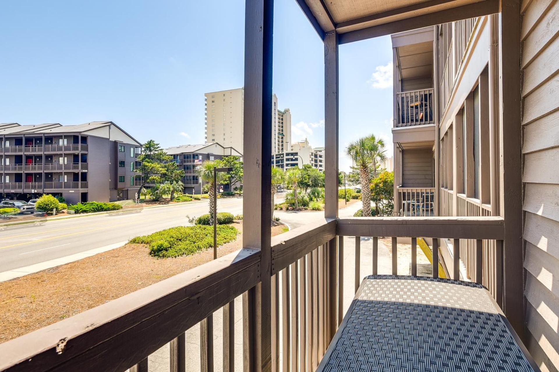 Walk to Coast North Myrtle Beach Condo with Pool!